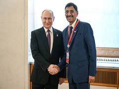 
      
      Sanjay Seth attends 80th Victory Day in Russia
      
      