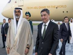 
      
      Crown Prince of Abu Dhabi arrives in Astana on official visit
      
      