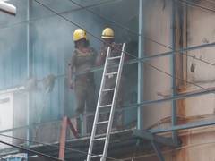 
      
      Fire breaks out at Chennai's Shoba Textiles, no casualties...
      
      