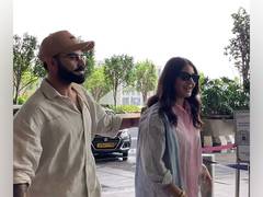 
      
       In pics: Virat Kohli with Anushka Sharma at Mumbai airport 
      
      