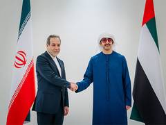 
      
      Abdullah bin Zayed meets Foreign Minister of Iran
      
      
