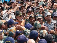
      
      PM Modi visits Adampur Airbase; interacts with Air warriors
      
      