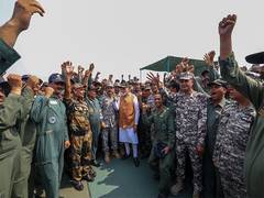 
      
      'Bharat Mata ki Jai' echoes at Adampur Air Bas
      
      