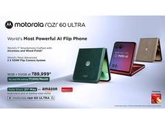 
      
      motorola razr 60 ultra- the world’s most powerful AI flip phone 
      
      