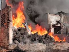 
      
      UP: Fire breaks out at Galla Mandi in Kanpur, five people injured
      
      