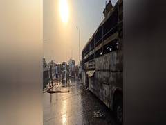 
      
      Lucknow: 5 killed, including 2 children, as bus catches fire 
      
      