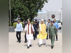 
      
      Union Defence Minister Rajnath Singh leaves for Srinagar
      
      
