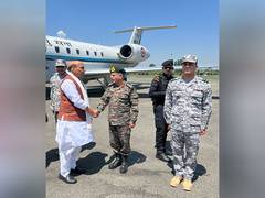 
      
      Rajnath Singh arrives in Srinagar; to interact with Army soldiers
      
      