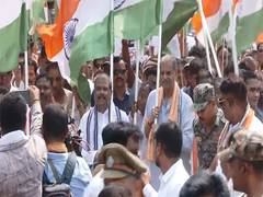 
      
      Dharmendra Pradhan leads 'Tiranga Yatra' in Odisha's Sambalpur
      
      