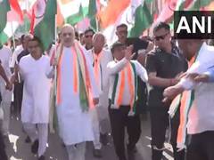 
      
      Gujarat: Union Minister Amit Shah participates in Tiranga Yatra
      
      