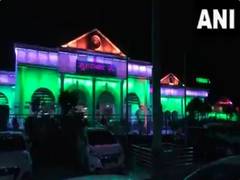 
      
      Moradabad railway division illuminated in tricolour to honour Arm
      
      