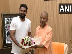 
      
      Mohammed Shami meets UP CM Yogi Adityanath
      
      