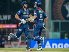 
      
      Marsh, Markram's blitzkrieg, Pooran's effort powers LSG to 205/7
      
      
