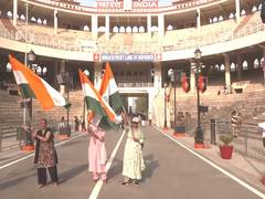 
      
      Beating Retreat resumes at Attari-Wagah border 
      
      