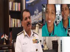 
      
      Navy Chief Admiral Dinesh K Tripathi interacts with crew of Navik
      
      
