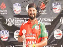 
      
      Jatinder Singh shines in Super Over as Oman edge USA 
      
      