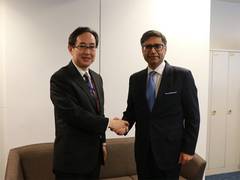 
      
      India and Japan discuss Indo-Pacific ties
      
      