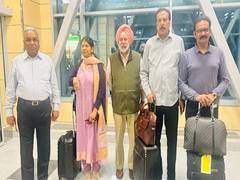 
      
      All-party delegation led by Kanimozhi leaves for Slovenia
      
      