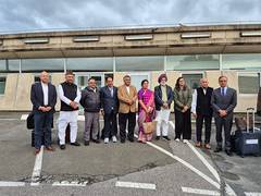 
      
      All-party delegation led by Ravi Shankar Prasad arrives in France
      
      