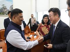 
      
      Sanjay Jha-led delegation briefs S Korean lawmakers on Op Sindoor
      
      