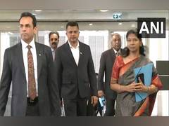 
      
      Kanimozhi meets Slovenian Security Chief
      
      