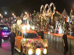 
      
      PM Modi receives warm welcome from Gujarat Governor, CM
      
      