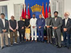 
      
      All-party delegation meets Guyana President Mohamed Irfaan Ali
      
      