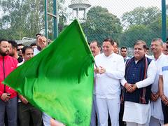 
      
      Uttarakhand CM Dhami flags off ‘Ahilya Smriti Marathon' 
      
      
