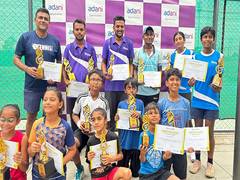 
      
      Adani Sportsline's state-level tennis tournament concludes...
      
      