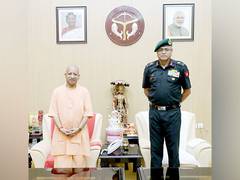 
      
      UP CM Yogi meets Lt Gen Anindya Sengupta
      
      