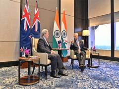 
      
      EAM Jaishankar meets New Zealand FM Winston Peters
      
      