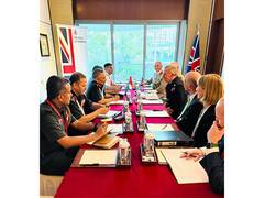 
      
      CDS Gen Anil Chauhan interacts with British counterpart
      
      