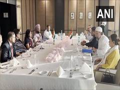 
      
      Baijayant Panda's delegation meets Indian Ambassador in Algeria
      
      