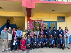 
      
      India hands over newly constructed building in Accham District 
      
      
