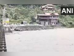 
      
      Restoration work underway on the damaged Phidang Bailey Bridge 
      
      