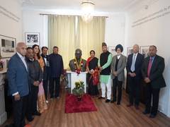 
      
      All-party delegation pays tribute to Ambedkar in London
      
      