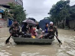 
      
      Security personnel rescue people stranded in floods in Northeast
      
      