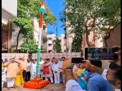 
      
      G Kishan Reddy hoists flag in Hyderabad
      
      