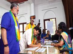 
      
      Kerala: NDA candidate George files nomination for Nilambur bypoll
      
      