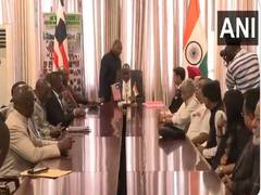
      
      Shrikant Shinde-led all-party delegation meets Liberian Speaker
      
      