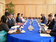 
      
      Piyush Goyal meets French minister Eric Lombard
      
      