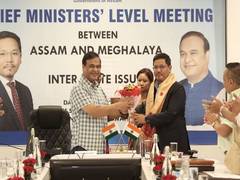 
      
      Assam CM holds meeting with Meghalaya CM 
      
      