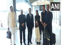
      
      All-party delegation led by DMK MP Kanimozhi departs for India 
      
      