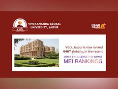 
      
      VGU, Jaipur is now ranked 646th globally for Merit, Excellence
      
      