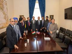
      
      Tharoor-led delegation meets reps, congressmen in Washington DC
      
      