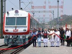 
      
      Chenab rail bridge connects Kashmir with rest of Bharat
      
      