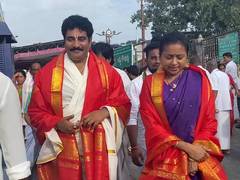 
      
      Rajeev, Suma offer prayers at Sri Venkateswara Swami Temple
      
      