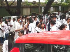 
      
      Goa Medical College doctors protest against Health Minister
      
      