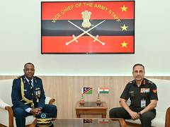 
      
      India, Namibia discuss further strengthening defence engagement
      
      