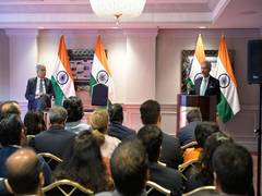 
      
      EAM Jaishankar interacts with Indian community in Belgium
      
      